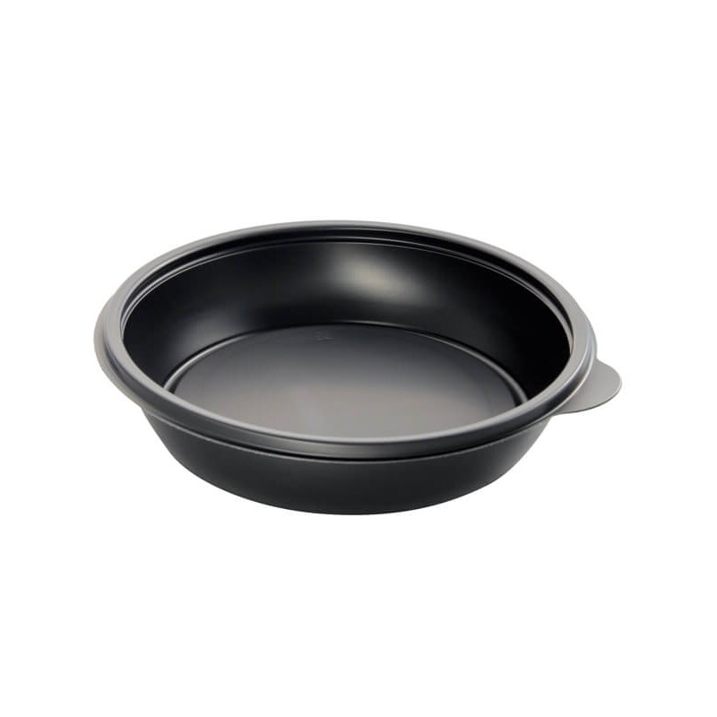 300x Schale, PP, schwarz, rund, 750ml