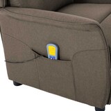 thumbnail of vidaXL Massagesessel mit Kissen Taupe 93,5 x 67,5 x 101,5 cm Stoff