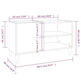 thumbnail of vidaXL Plattenschrank Sonoma-Eiche 84,5x38x48 cm Holzwerkstoff