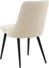 thumbnail of VelvetDeluxe Esszimmerstuhl Velour beige, schwarz.