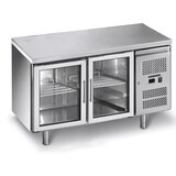 thumbnail of Kühltisch / Getränkekühltisch - 1,36 x 0,7 m - 2 Glastüren - IDEAL