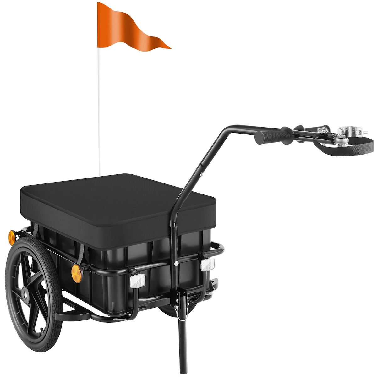 tectake Fahrradanhänger CargoXpress, multifunktional, bis 50kg Schwarz