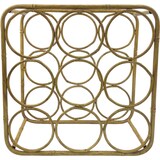 thumbnail of Metalen decoratie wijnrek - Bamboe look
