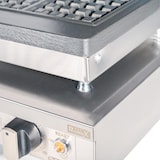 thumbnail of Romux® Gaufrier Électrique Professionnel Simple de Table en Acier Inox 33x33 cm | Plaques de Cuisson en fonte en Fonte - 4 Gaufres Carrées - 2000 W