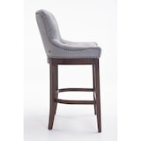 thumbnail of Sgabello Lakewood stoffa antico-scuro grigio chiaro