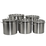 thumbnail of Kochtopf aus Edelstahl mit Randverstärkung und Deckel Ø40cm H40cm 50,2Liter