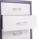 thumbnail of Rollcontainer Housten | HxBxT 110x28x41cm | 8 Schubladen | Dunkelgrau Weiß | Schubladenschrank Stahlschrank