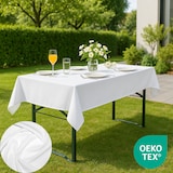 thumbnail of TexDeko Tischdecke für Bierzeltgarnitur 100x250cm, waschbar Weiß