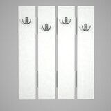 thumbnail of moebel17, Garderobe Anita, (B/H/T) 64,7cm/80cm/3,6 cm, Weiß, Eckig, 2947