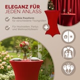 thumbnail of DETEX® Stehtischhusse 5er Set Anthrazit Grau 70-75cm Verstärkter Fußbereich 30°C Waschbar Stehtisch Hussen Stretch Bezug