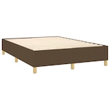 thumbnail of vidaXL Boxspringbett mit Matratze & LED Dunkelbraun 140x200 cm Stoff