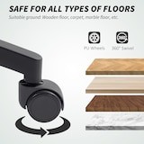 thumbnail of HOMCOM Sedia da Ufficio Traspirante ad Altezza Regolabile Nera