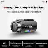 thumbnail of Caméscope Numérique 4K Vision Nocturne Couleur Wifi Écran 3 Pouces Rouge YONIS