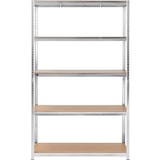 thumbnail of MSW - Stellingkast - 120 x 60 x 200 cm - voor 5 x 150 kg - Grijs