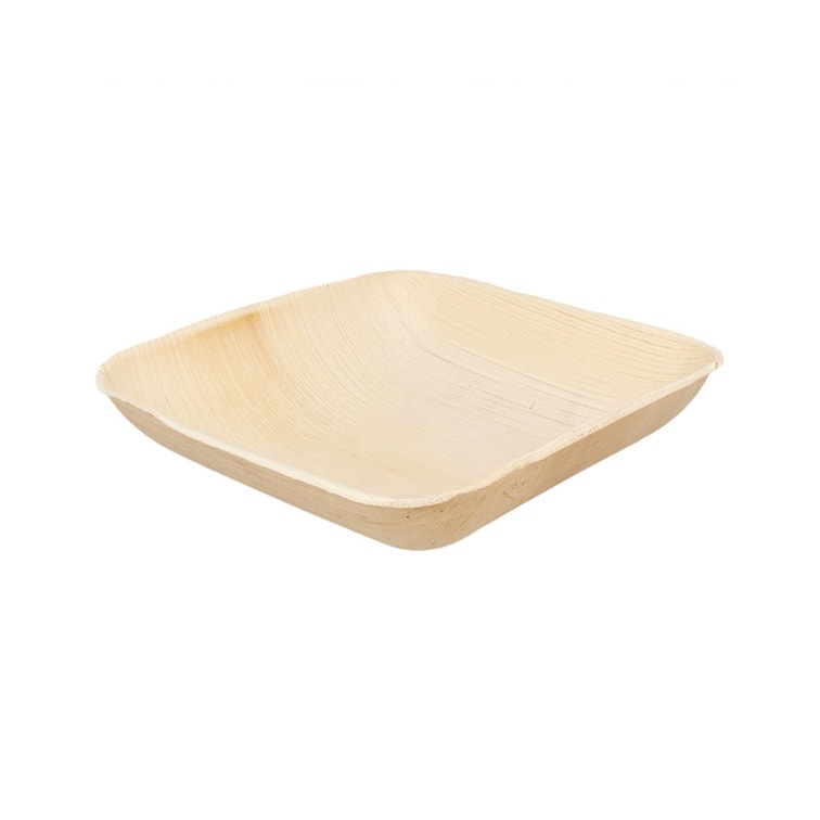 MONOUSO - Tigela de Folha de Palmeira 20x20cm (25 Uds)