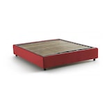 thumbnail of Dmora Dcistan Doppelbett, Bettkasten mit Stoffbezug, 100 % Made in Italy, Öffnung vorne, geeignet für Matratze 160 x 190 cm, Rot