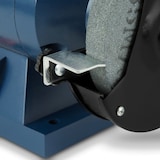 thumbnail of EBERTH Doppelschleifer 250W, 150mm, A36 & A60, Funkenschutz, Werkzeugauflage, Gummifüße, Tischmontage