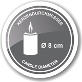thumbnail of Adventskranz Jale (Ø 36 cm), Mangoholz mit Edelstahlrand