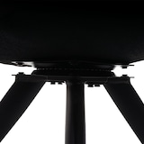 thumbnail of Juego de 6 sillas de comedor HWC-G66, silla de cocina silla, giratoria auto posición tela/textil ~ marrón-marrón oscuro, con reposabrazos