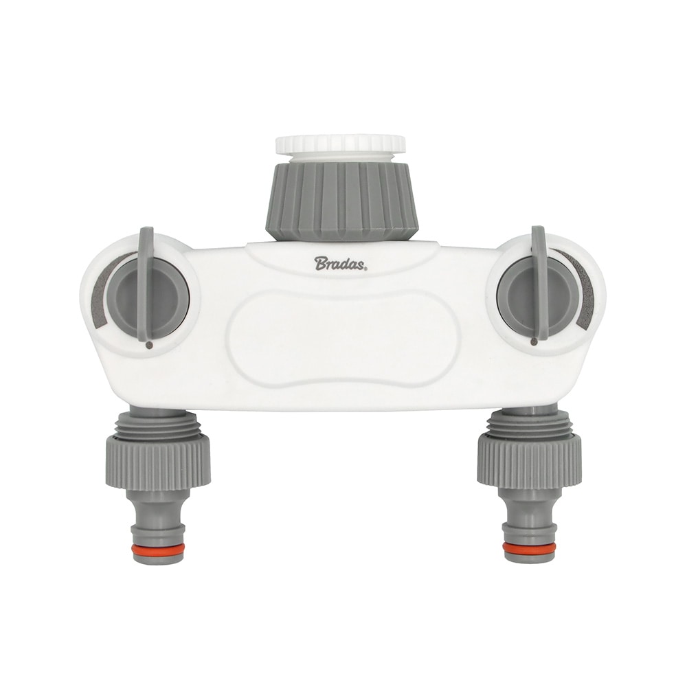 2-Wege-Verteiler mit 1 oder 3/4 Wasserhahnventil