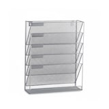 thumbnail of Relaxdays Zeitschriftenhalter Wand, Prospekthalter A4, Zeitschriften Wandhalter, Metall, HxBxT: 40 x 32 x 10 cm, silber