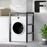 thumbnail of DELUKE® Stapelgestell für Wäschetrockner auf Waschmaschine MIXON Stahlgestell 300kg Waschmaschinengestell höhenverstellbar Waschmaschinenregal Schwarz