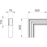 thumbnail of OBO Bettermann 6274320 Montagezubehör (B x T) 110 mm x 70 mm 1 St. Reinweiß