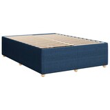 thumbnail of vidaXL Boxspringbett mit Matratze Blau 160x200 cm Stoff