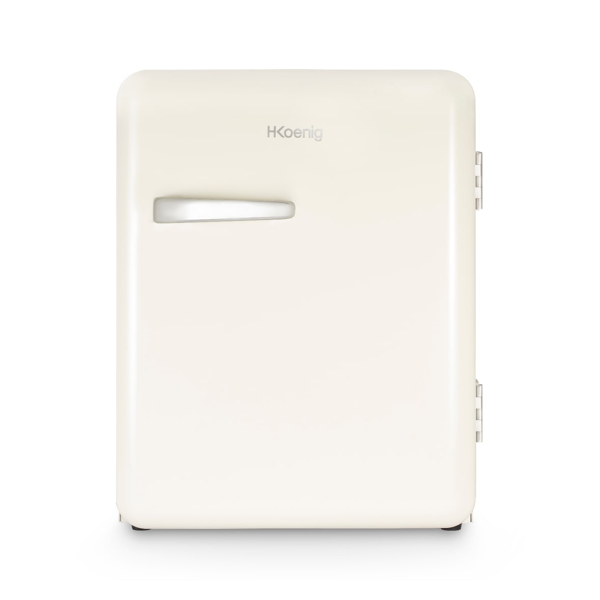 H.Koenig Mini Bar Vintage 31L TOAD8, Kompakter Mini-Kühlschrank, Temperatur einstellbar 6°-15°C, 24 dB, Cremefarben