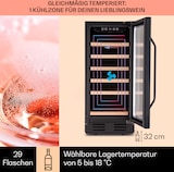 thumbnail of Klarstein Vinovilla 29 Built-In Weinkühlschrank 81 l / 29 Fl. 1 Zone Glastür Edelstahl Schwarz