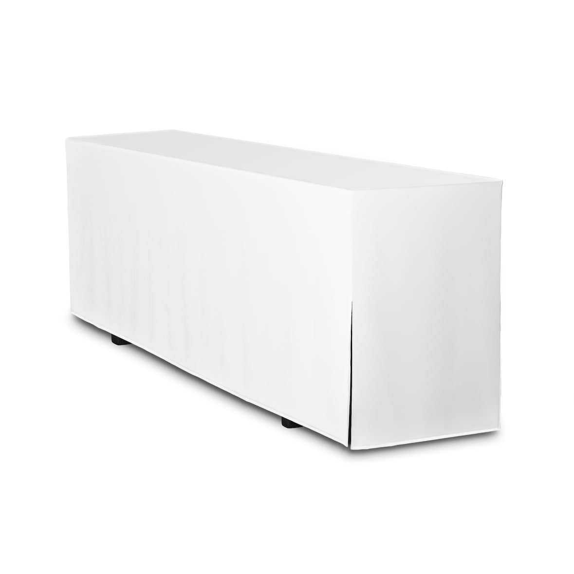 TexDeko Biertischhusse Premium für Bierzeltgarnitur 220 x 80cm Blickdicht waschbar (Weiß) 