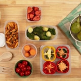 thumbnail of TATAY Top Flex - Recipiente Hermético Ovalado de 0.5L con Cierre a Presión. Rojo Arandano