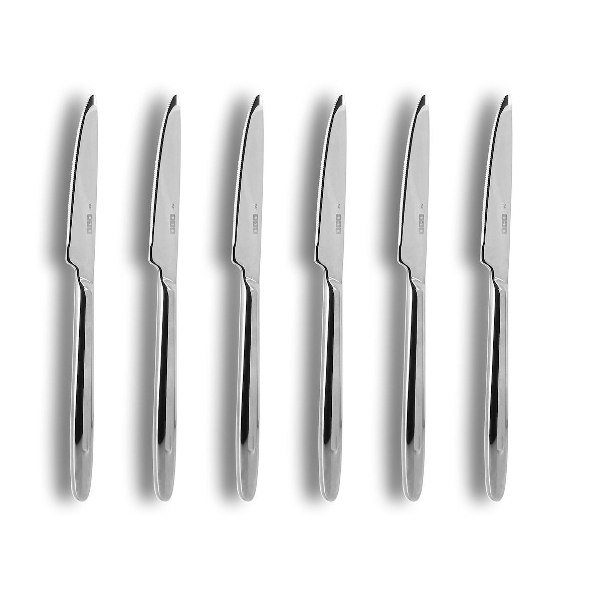 Ogo Living - Lot 6 couteaux à steak athena 23cm en acier inoxydable
