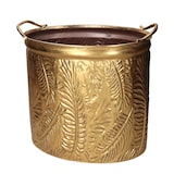 thumbnail of Vacchetti Set di 2 portavasi metallo oro