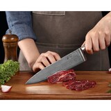 thumbnail of Wakoli Edib 6er Damastmesserset I 8 - 20,5cm Klinge I Pakkaholz