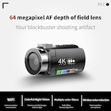 thumbnail of Caméscope Numérique 4K Vision Nocturne Couleur Écran 3 Pouces WiFi Zoom Puissant YONIS