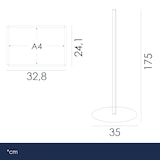 thumbnail of Danieli - Espositore Pubblicitario da Terra A4 con 4 Cornici a Scatto. Supporto Autoportante in Alluminio Anodizzato Silver