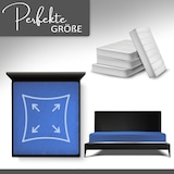 thumbnail of Spannbettlaken Jersey 100% Baumwolle 180-200x200 cm Blau