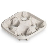 thumbnail of VASOMADRID S.L., Bandeja portavasos, Capacidad de 4 vasos,  Paquete de 220 uds, Cartón, ref. BV4FC