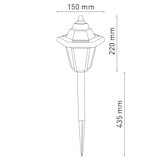 thumbnail of 3er Set LED Solar-Erdspieß/Wandleuchte 2-in-1