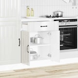 thumbnail of vidaXL Onderkast Lucca bewerkt hout hoogglans wit