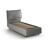 thumbnail of Dmora Letto singolo Zusanne, Letto contenitore con rivestimento in tessuto, 100% Made in Italy, adatto per materasso Cm 90x190, Grigio