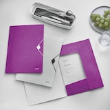 thumbnail of Eckspannmappe Wow A4 PP mit Klappen violett Packung mit 10 Stück