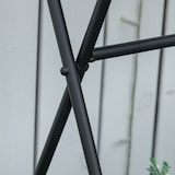 thumbnail of Outsunny Portapiante Scaffale in Metallo Pieghevole, Set Vasi per Piante con Ripiano per Casa e Giardino, 47x37x78.5cm, Nero