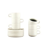 thumbnail of Tasse 20cl et soucoupe Ø15cm OXYGEN - 12 pièces - Vert de gris