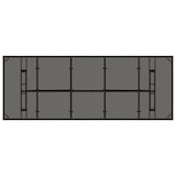 thumbnail of vidaXL Gartentisch mit Glasplatte Schwarz 240x90x75 cm Poly Rattan