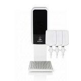 thumbnail of SET: Desinfektionsspender SENSOR Blanc Cosmos versch. Farben + Tischständer weiß +3x 1-Liter Hautdesinfektion : Farbe - Schwarz / Weiß