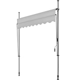 thumbnail of tectake Toldo plegable para balcón con manivela, ajustable en altura - 200 x 180 cm gris claro