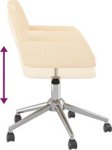 thumbnail of vidaXL Esszimmerstühle 2 Stk. Drehbar Creme Stoff