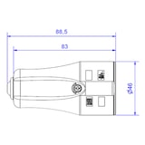 thumbnail of BACHMANN Montagekupplung weiß, CEE 7/3 2-polig mit Schutzkontakt